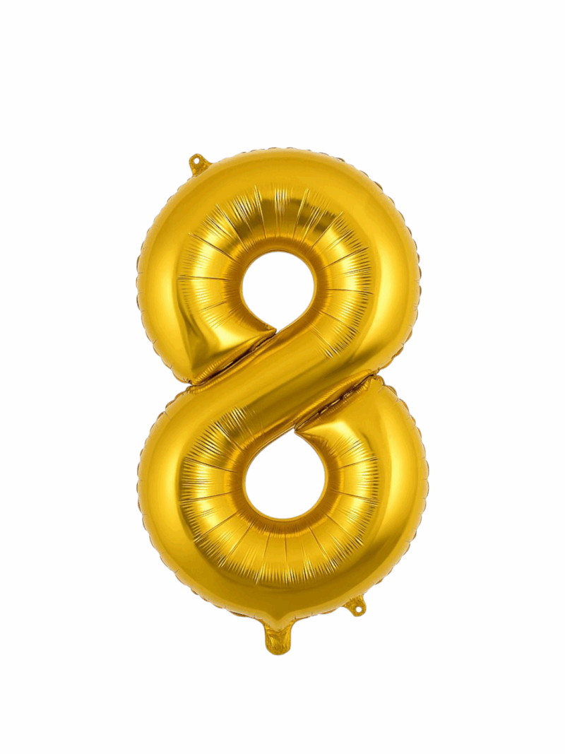 Globo Metálico Dorado #32