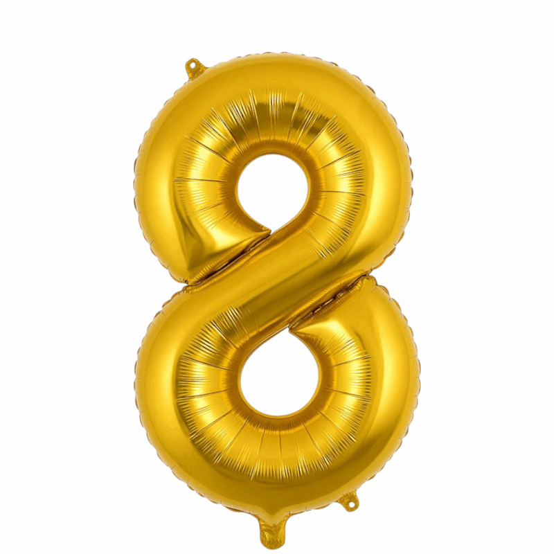 Globo Metálico Dorado #32