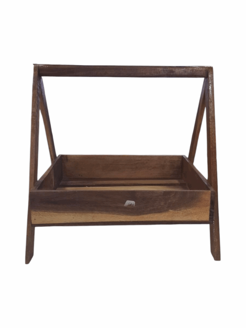 Canasta de Madera para Navidad