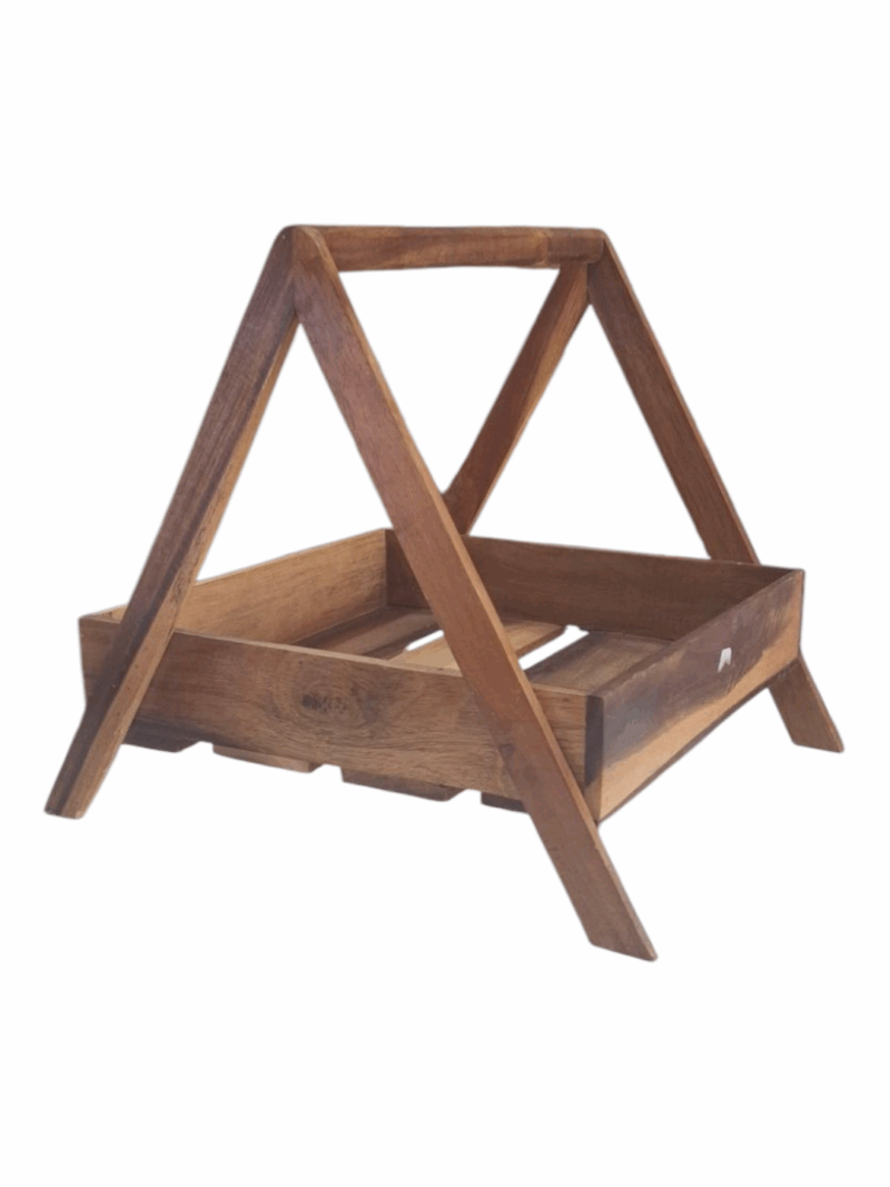 Canasta de Madera para Navidad