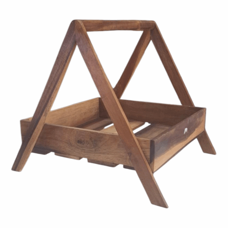 Canasta de Madera para Navidad