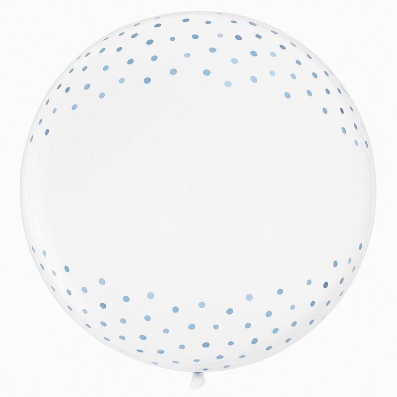 Globo Burbuja Lunares Azules (bubble Balloon) #20