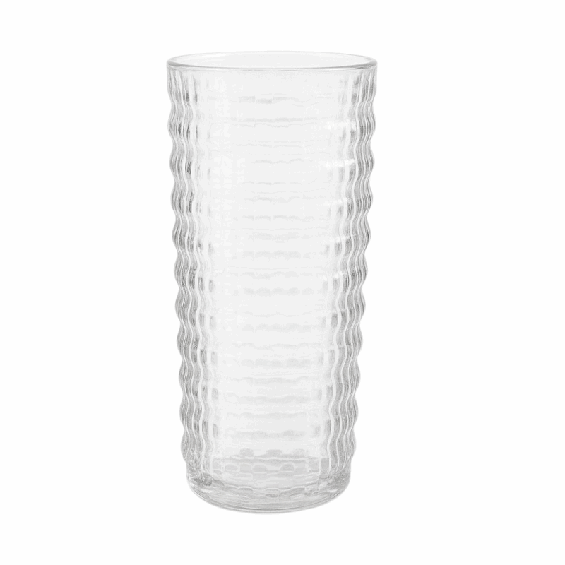 Florero en Cristal Transparente con Obras