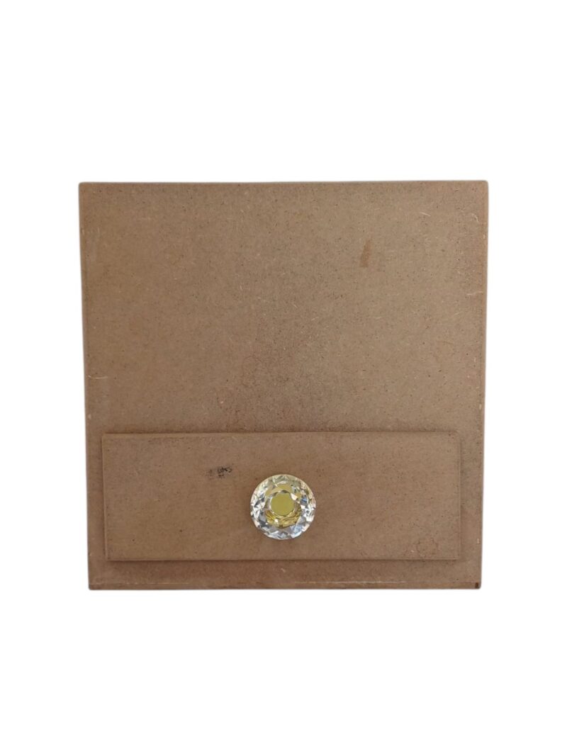 Caja Cuadrada en MDF Kraft con Gaveta