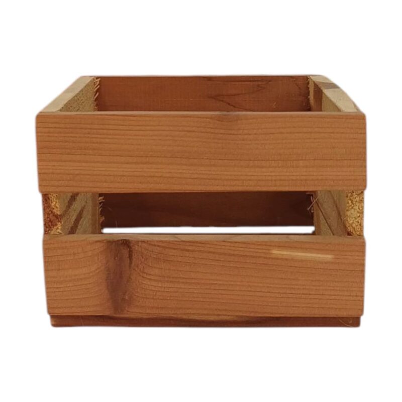 Caja Macetero en Madera Natural