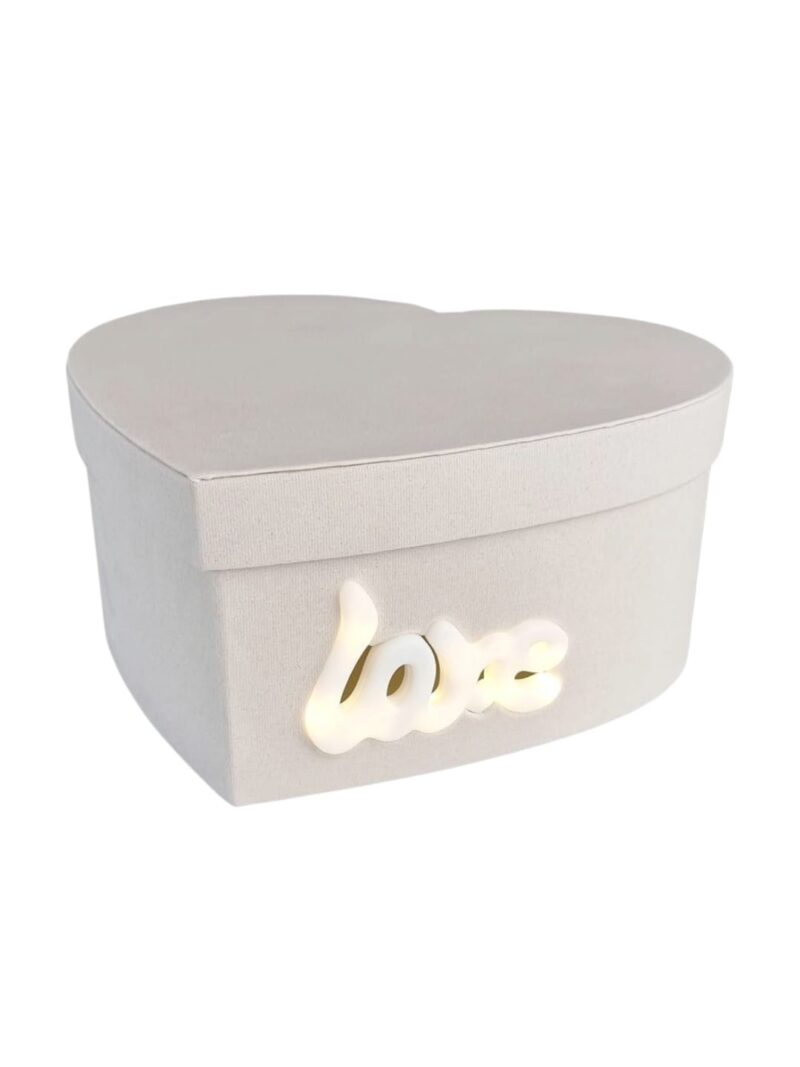 Caja Forma Corazón Love en LED D74-RS