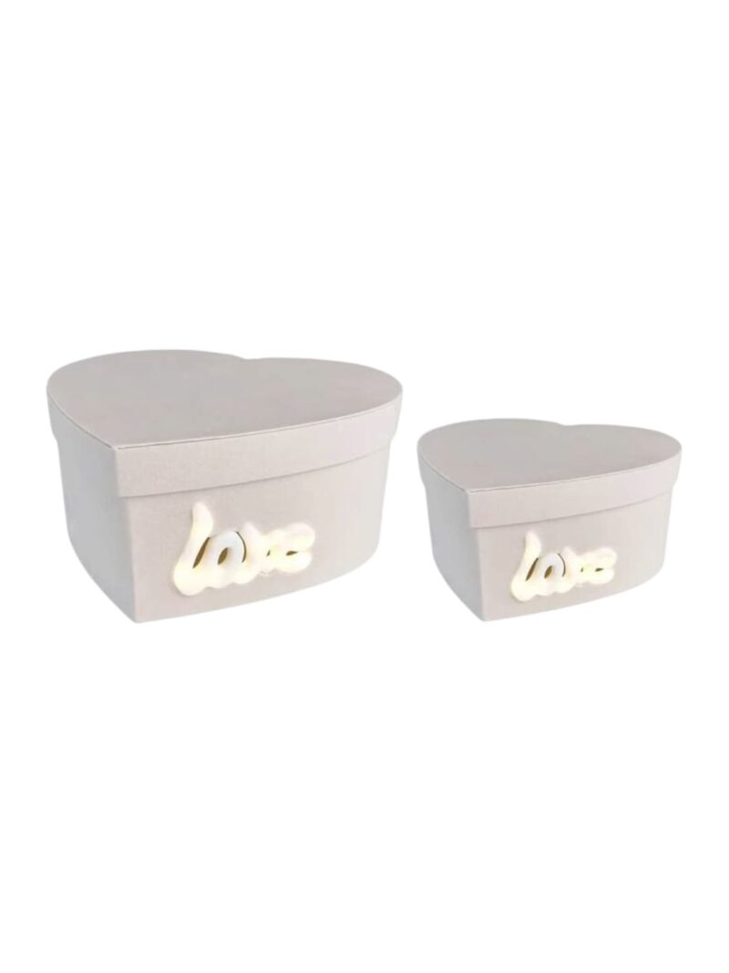 Caja Forma Corazón Love en LED D74-RS