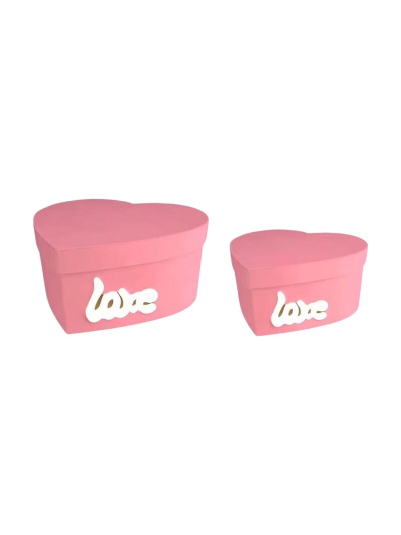 Caja Forma Corazón Love en LED D74-RS