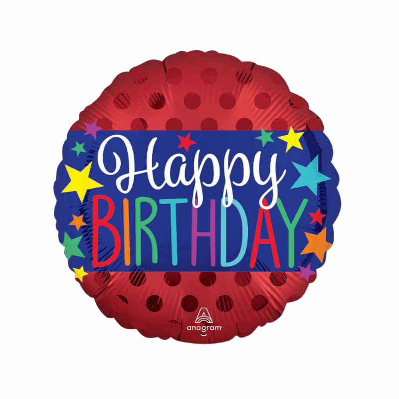 Globo Standard Happy birthday Rojo #18
