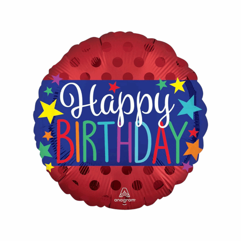 Globo Standard Happy Birthday Rojo #18