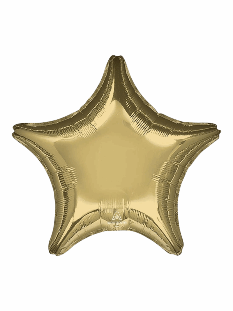 Globo Standard Estrella color Dorado #19