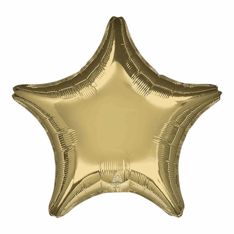 Globo Standard Estrella color Dorado #19