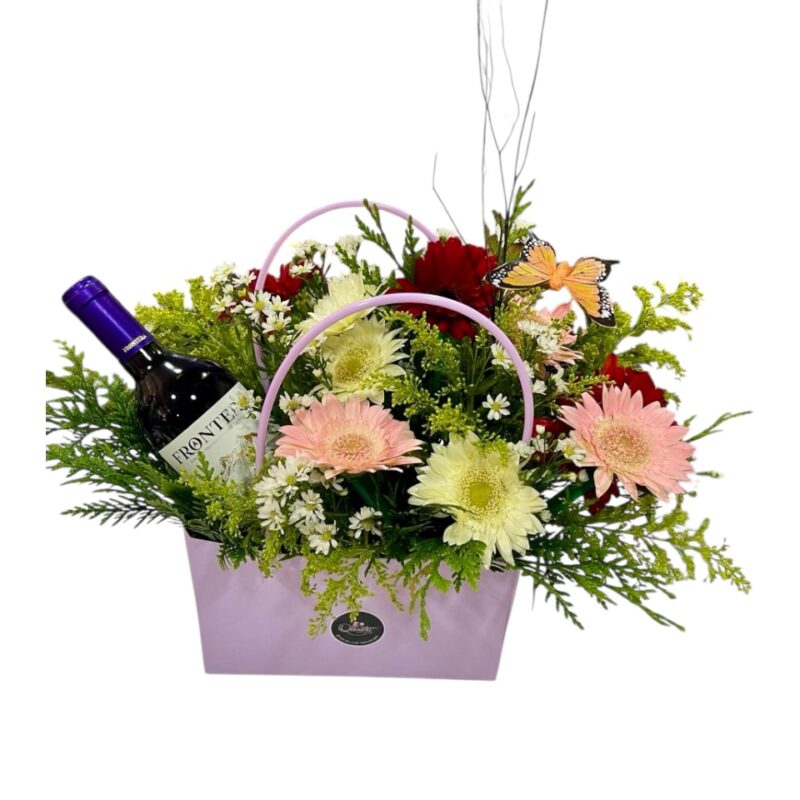 Arreglo Brindis en Caja Floral