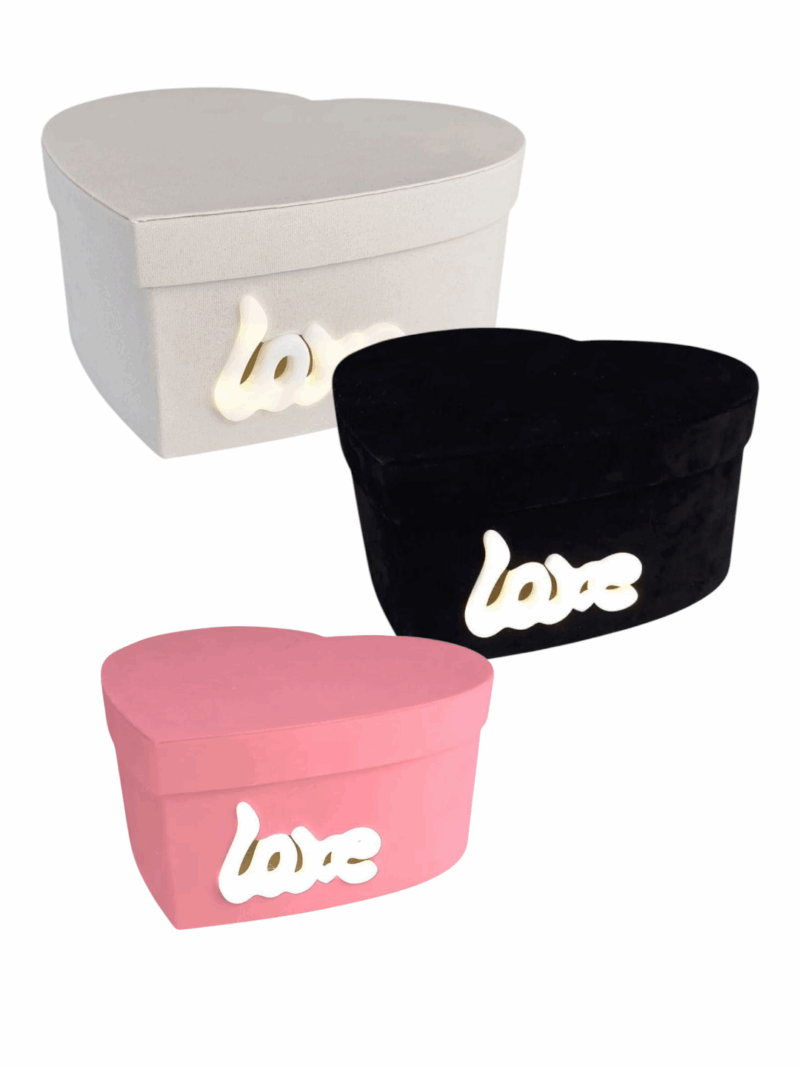 Caja Forma Corazón Love en LED D74-RS