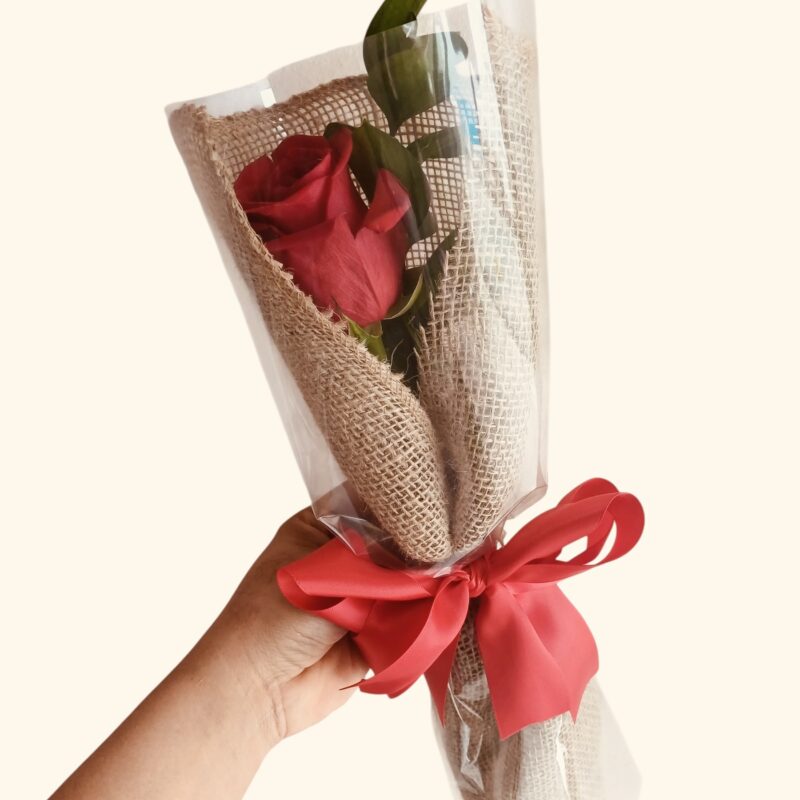 Solitario de Rosa Aura Floral