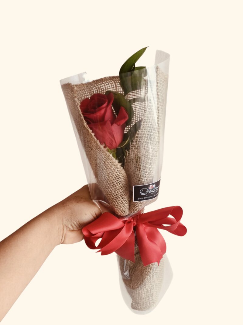 Solitario de Rosa Aura Floral
