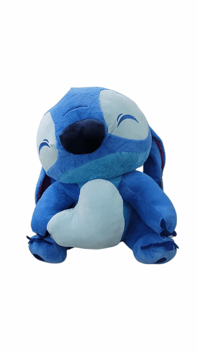 Peluche Stitch Corazón. 28 pulgadas