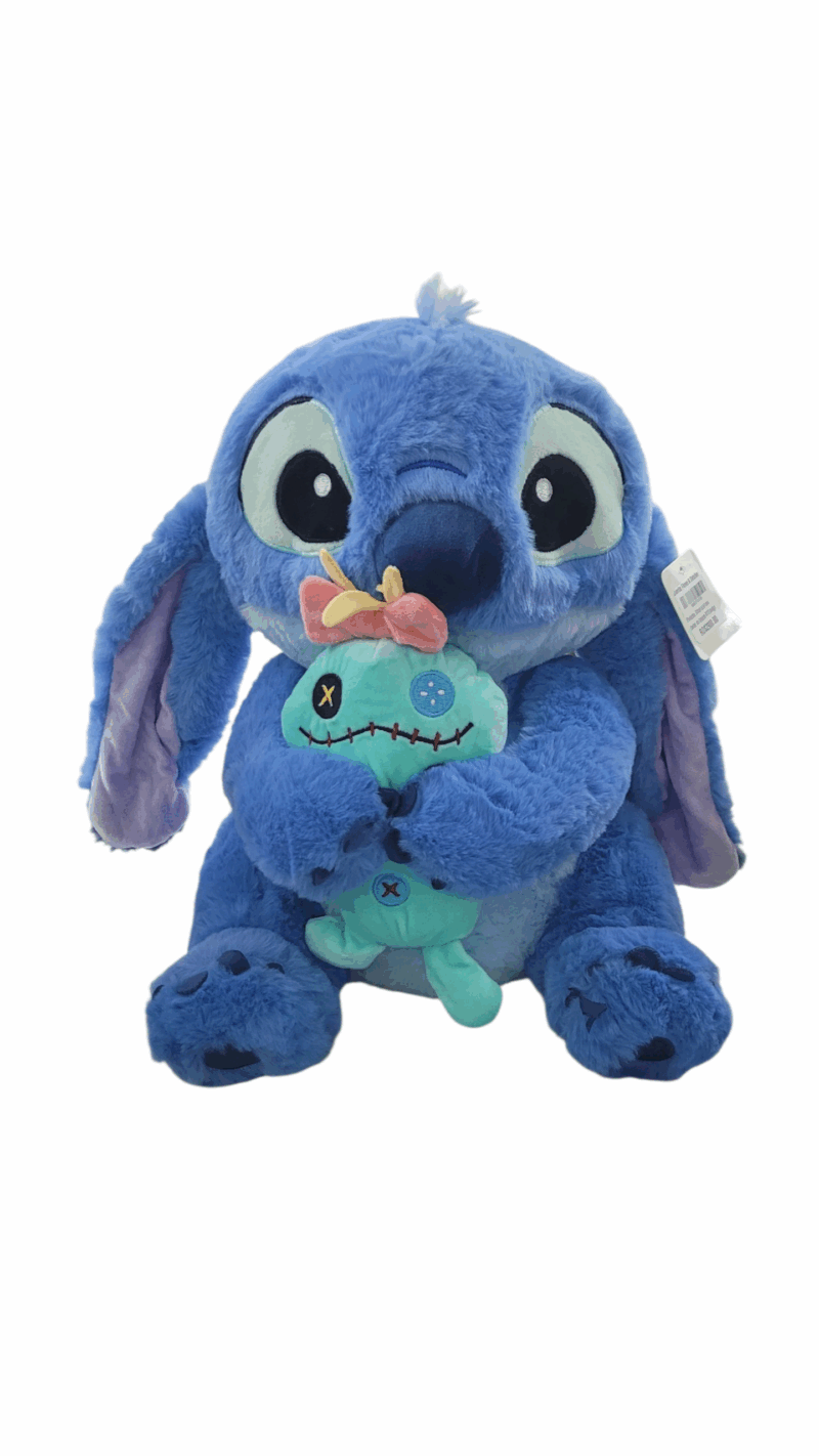 Peluche Stitch con Bebé. 13 pulgadas